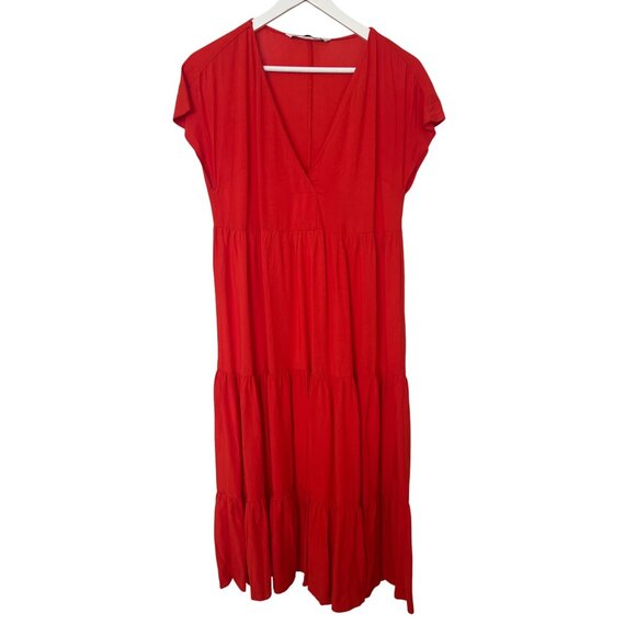 Zara Tiered Midi Dress - Picture 2 of 4